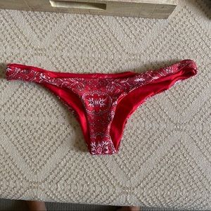 Frankie bikini bottoms - red bandana